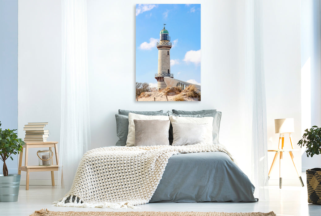 Premium Textil-Leinwand Premium Textil-Leinwand 80 cm x 120 cm  hoch Ein Motiv aus dem Kalender Rostock - Sehenswürdigkeiten der Ostseemetropole