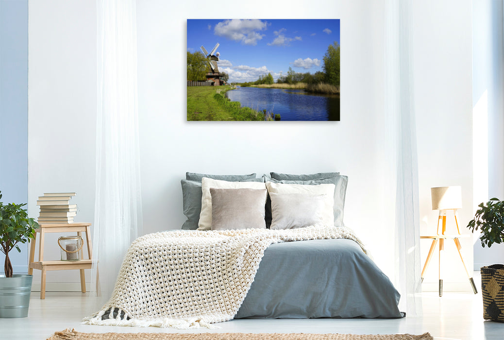 Premium textile canvas Premium textile canvas 120 cm x 80 cm landscape A motif from the calendar Schönes Ammerland 