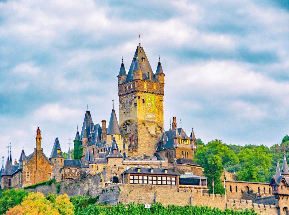 Reichsburg Cochem 2000 Teile Puzzle quer - CALVENDO Foto-Puzzle'