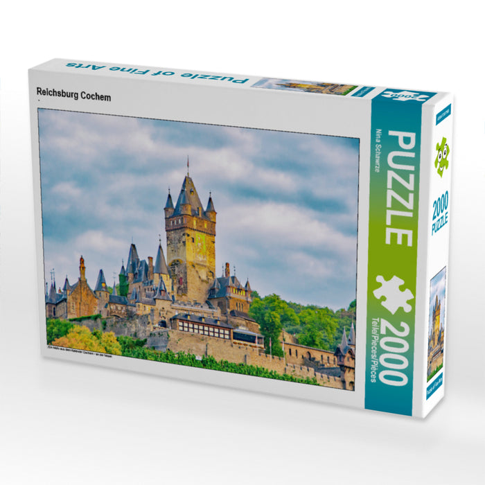Reichsburg Cochem 2000 Teile Puzzle quer - CALVENDO Foto-Puzzle'