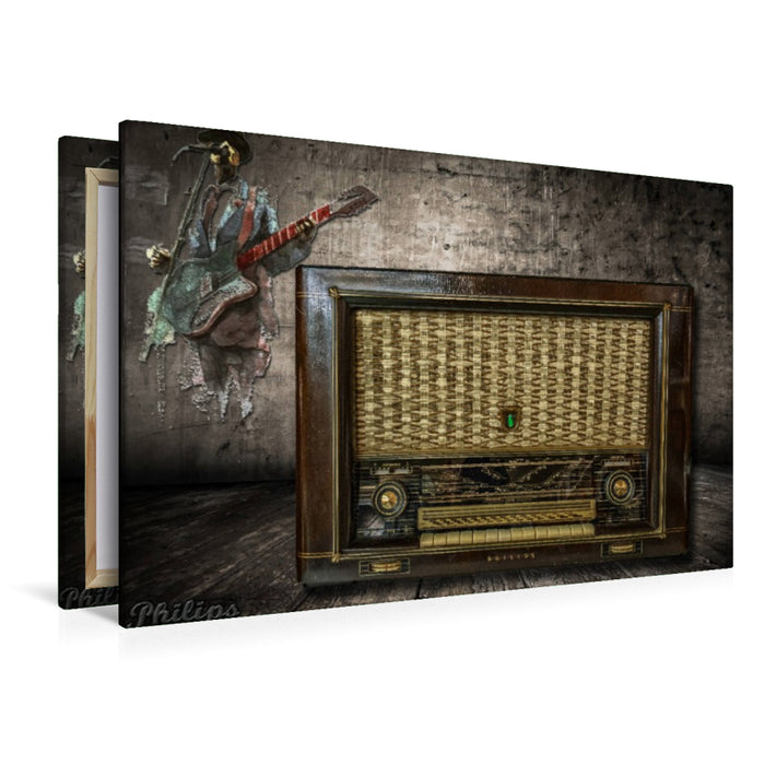 Premium Textil-Leinwand Radiogerät Philips