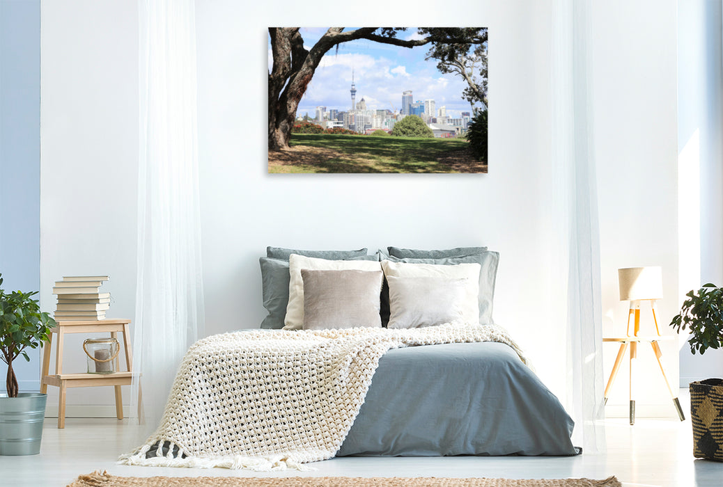 Premium textile canvas Premium textile canvas 120 cm x 80 cm landscape A motif from the Auckland 2019 calendar 