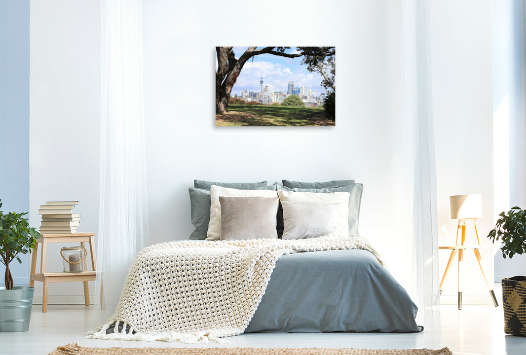 Premium textile canvas Premium textile canvas 120 cm x 80 cm landscape A motif from the Auckland 2019 calendar 