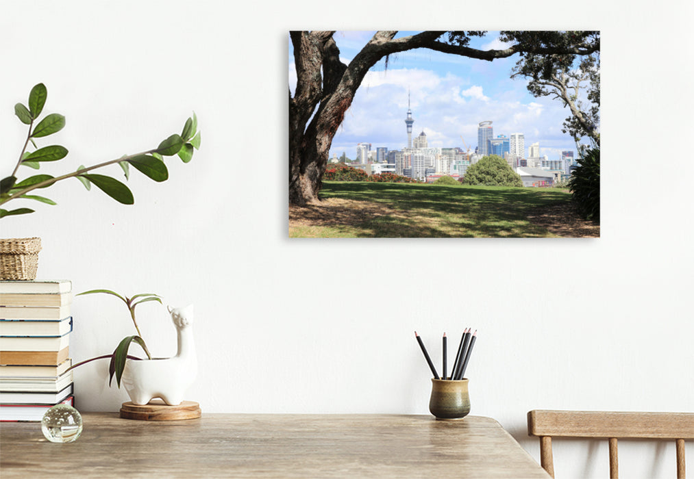 Premium textile canvas Premium textile canvas 120 cm x 80 cm landscape A motif from the Auckland 2019 calendar 