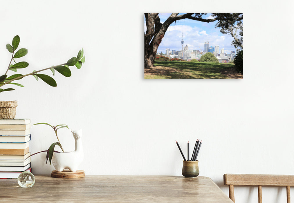 Premium textile canvas Premium textile canvas 120 cm x 80 cm landscape A motif from the Auckland 2019 calendar 