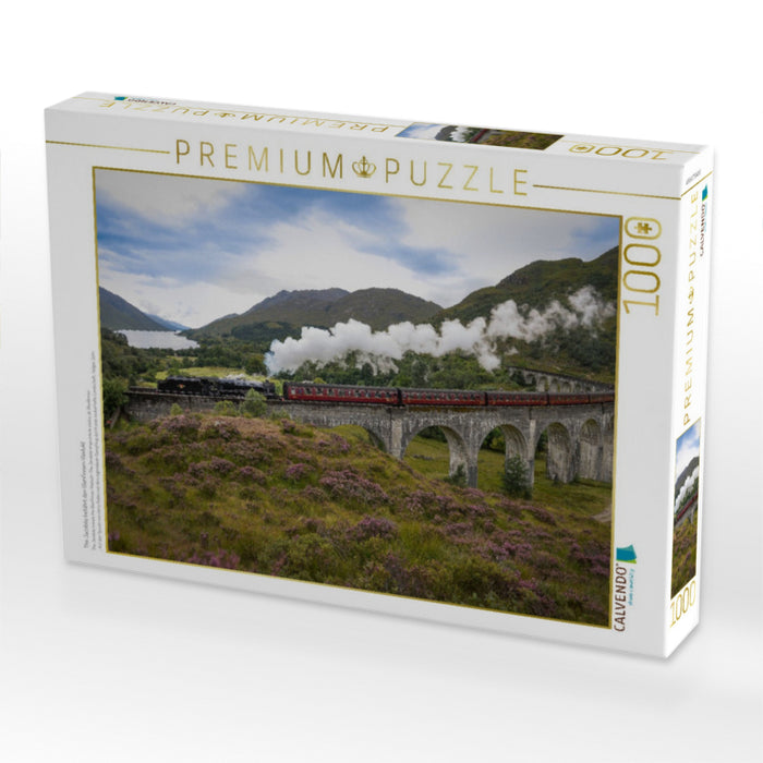 The Jacobite befährt den Glenfinnan-Viadukt - CALVENDO Foto-Puzzle'