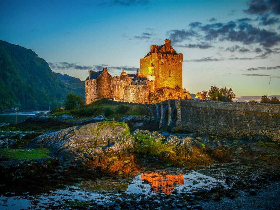 Eilean Donan Castle am Abend - CALVENDO Foto-Puzzle'