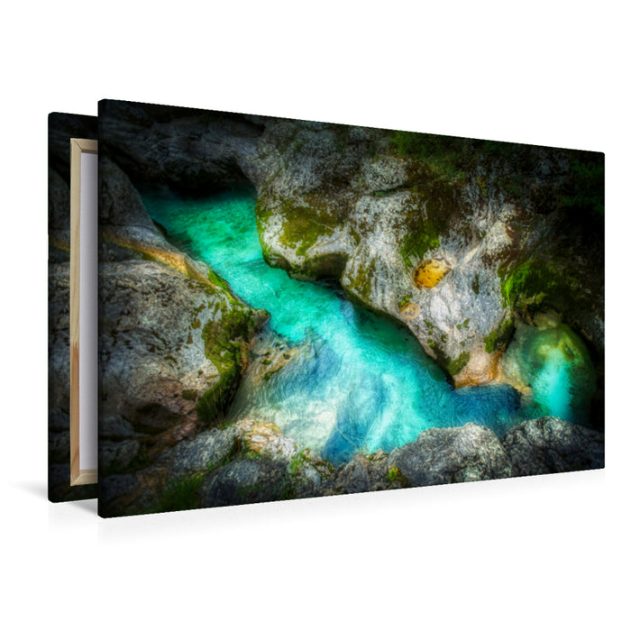 Premium Textil-Leinwand Socatal, Magischer Fluss