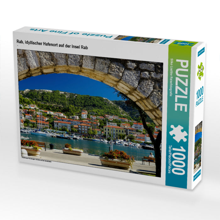 Rab, idyllischer Hafenort auf der Insel Rab 1000 Teile Puzzle quer - CALVENDO Foto-Puzzle'