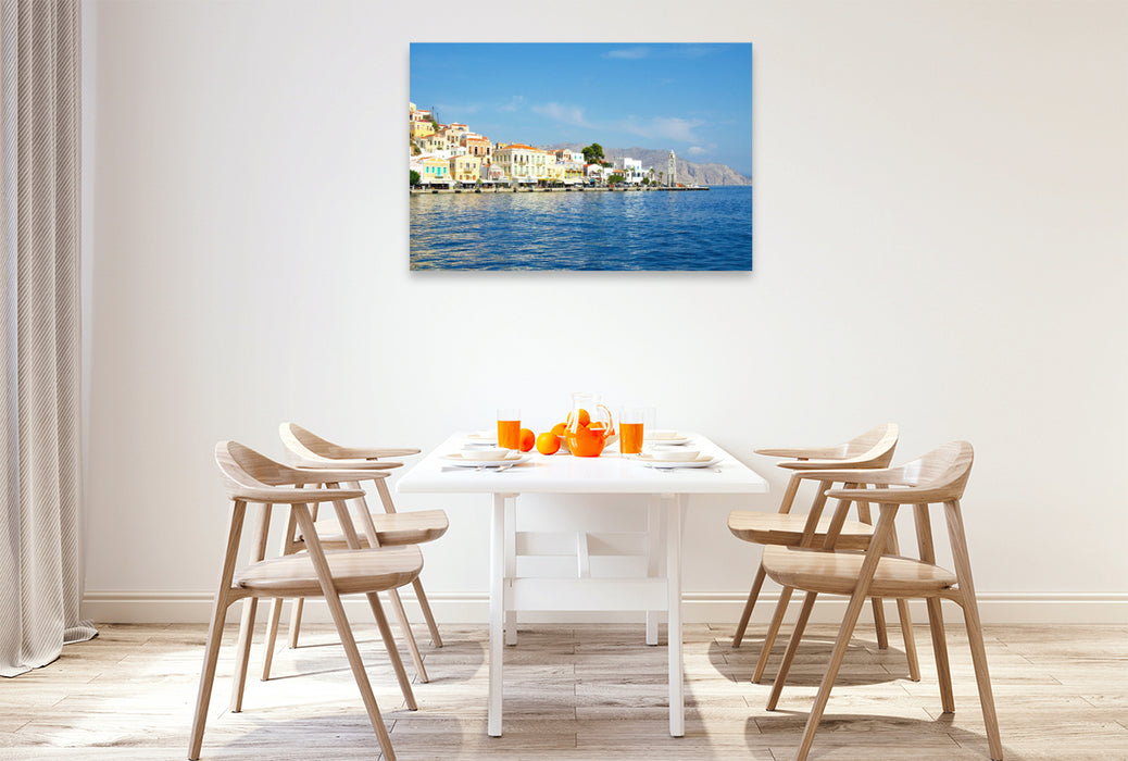 Premium Textil-Leinwand Symi