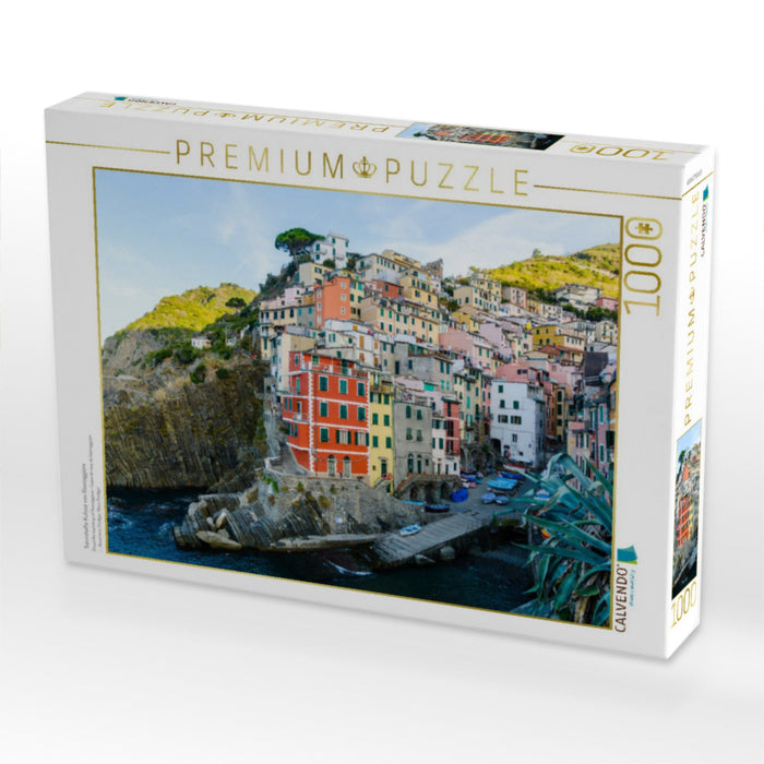Traumhafte Kulisse von Riomaggiore - CALVENDO Foto-Puzzle'