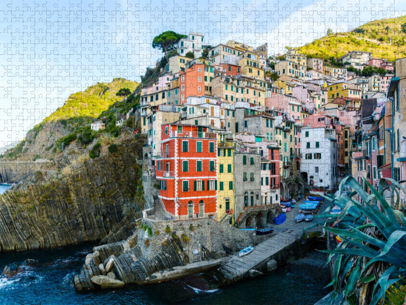 Traumhafte Kulisse von Riomaggiore - CALVENDO Foto-Puzzle'