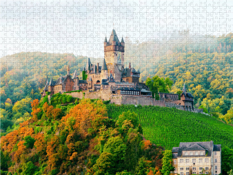 Panoramablick auf die Reichsburg 2000 Teile Puzzle quer - CALVENDO Foto-Puzzle'