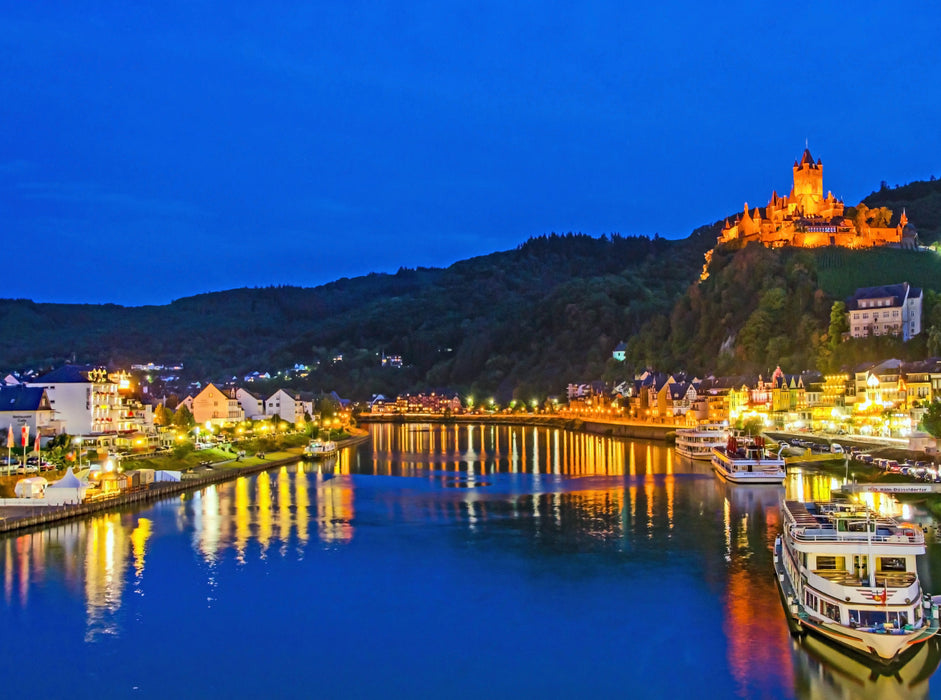 Cochem bei Nacht 2000 Teile Puzzle quer - CALVENDO Foto-Puzzle'