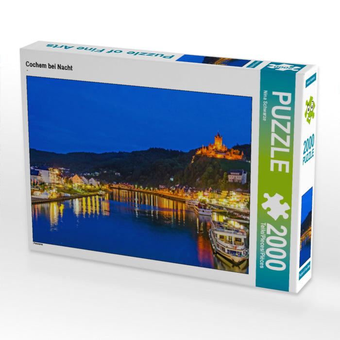 Cochem bei Nacht 2000 Teile Puzzle quer - CALVENDO Foto-Puzzle'