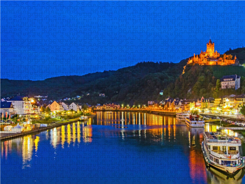 Cochem bei Nacht 2000 Teile Puzzle quer - CALVENDO Foto-Puzzle'