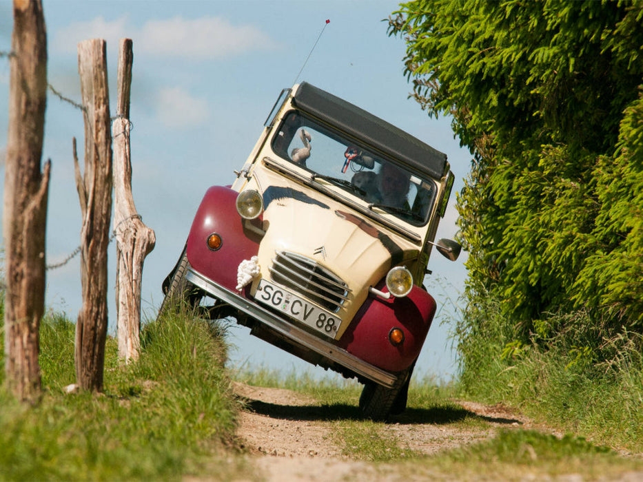 Die Ente ist sicher - Fahrspaß mit 2 CV Dolly - CALVENDO Foto-Puzzle'