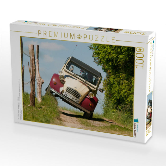 Die Ente ist sicher - Fahrspaß mit 2 CV Dolly - CALVENDO Foto-Puzzle'