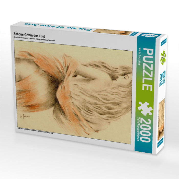 Schöne Göttin der Lust 2000 Teile Puzzle hoch - CALVENDO Foto-Puzzle'