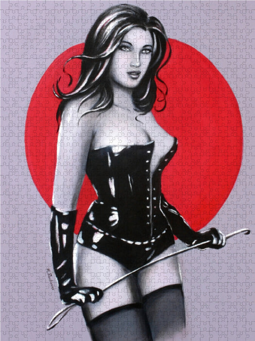 Schöne Herrin der Lust 2000 Teile Puzzle hoch - CALVENDO Foto-Puzzle'