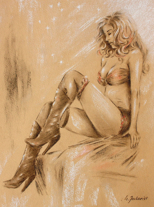 Sexy Girl in High Heels 2000 Teile Puzzle hoch - CALVENDO Foto-Puzzle'
