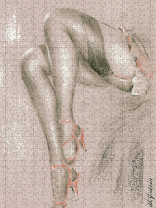 Erotisches in Sexy High Heels 2000 Teile Puzzle hoch - CALVENDO Foto-Puzzle'