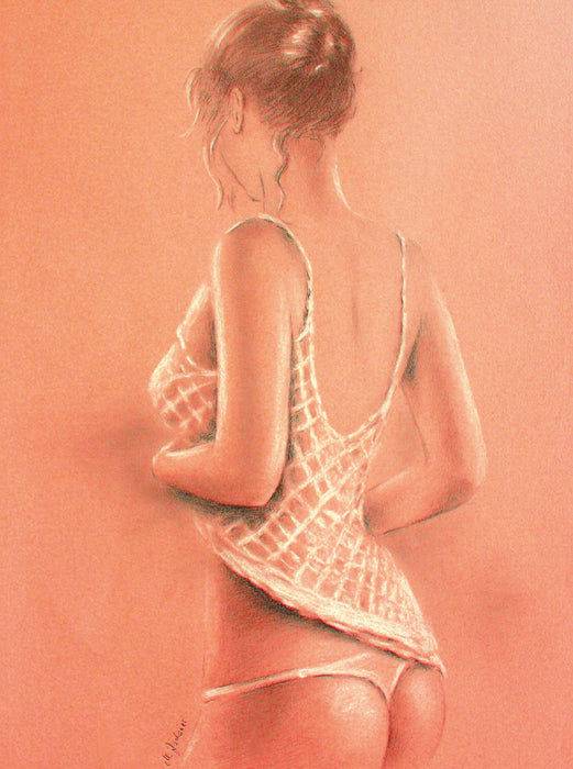 Schöne Verführung in Dessous 2000 Teile Puzzle hoch - CALVENDO Foto-Puzzle'
