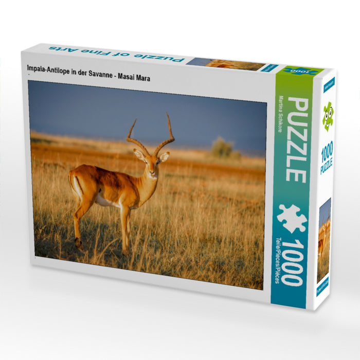 Impala antelope in the savannah - Masai Mara - CALVENDO photo puzzle 