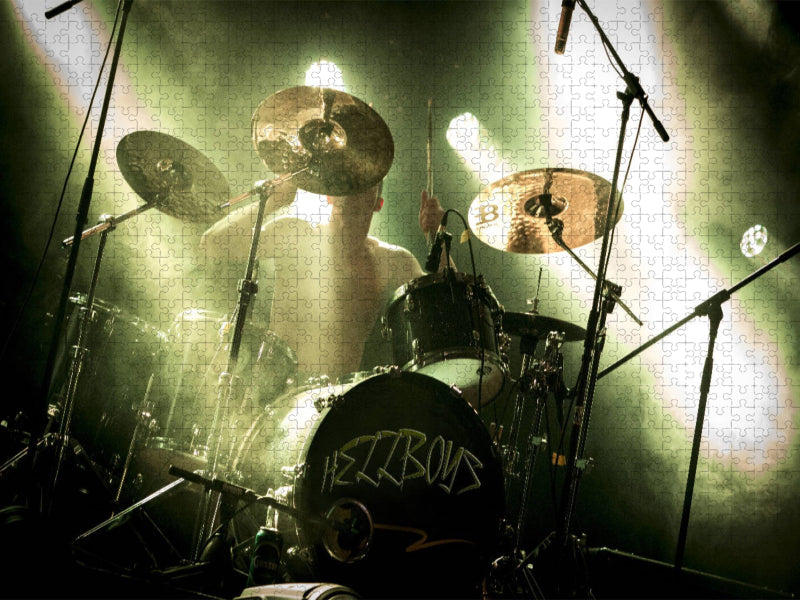 Hell Drummer - Schlagzeug Action - CALVENDO Foto-Puzzle'