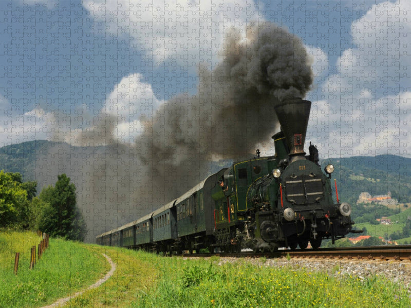 Dampflok 671, die dienstältesten Dampflok der Welt - CALVENDO Foto-Puzzle'