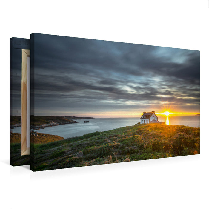 Premium Textil-Leinwand Phare du Millier Bretagne