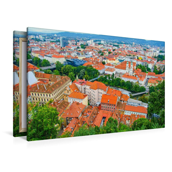 Premium Textil-Leinwand Graz