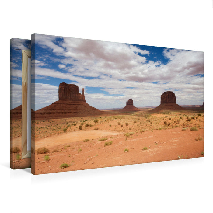 Premium Textil-Leinwand Monument Valley