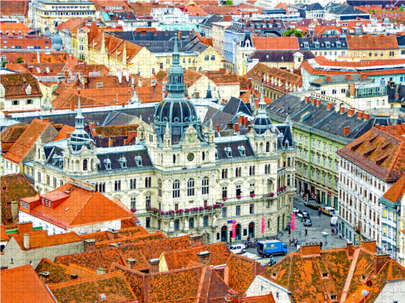 Rathaus 2000 Teile Puzzle quer - CALVENDO Foto-Puzzle'