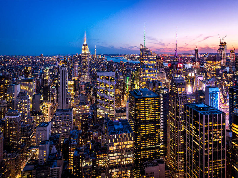 Manhattan mit Empire State Building, New York City, USA - CALVENDO Foto-Puzzle'