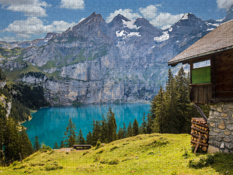 Öschinensee Schweiz - CALVENDO Foto-Puzzle'