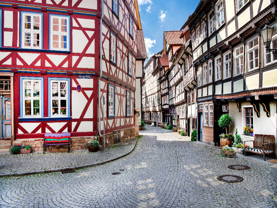 Historische Altstadt von Hannoversch Münden - CALVENDO Foto-Puzzle'