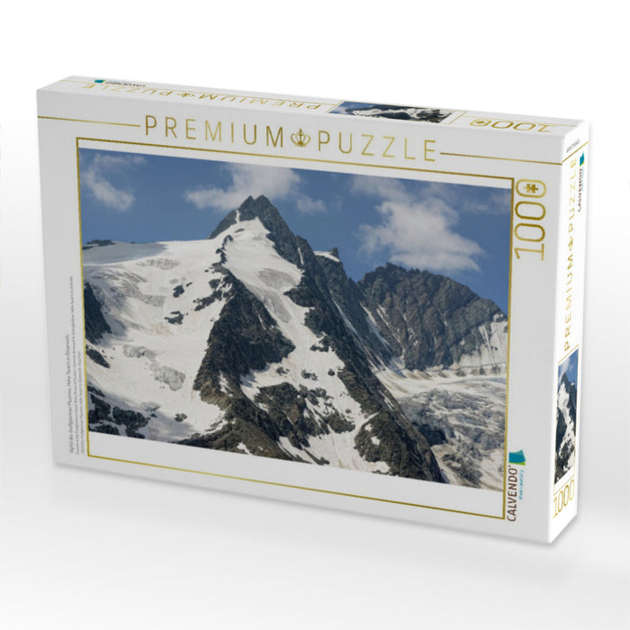 Gipfel des Großglockner Massives. Hohe Tauern in Österreich. - CALVENDO Foto-Puzzle'