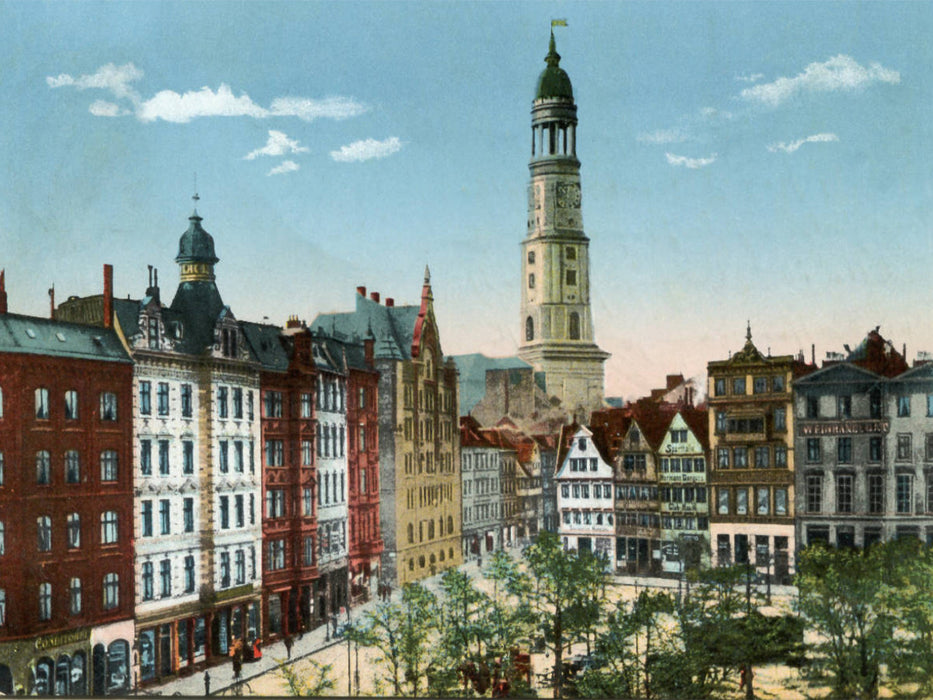 Grossneumarkt mit Blick auf die Michaelis Kirche - CALVENDO Foto-Puzzle'