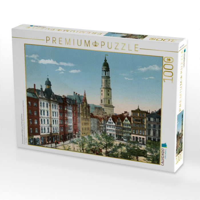 Grossneumarkt mit Blick auf die Michaelis Kirche - CALVENDO Foto-Puzzle'