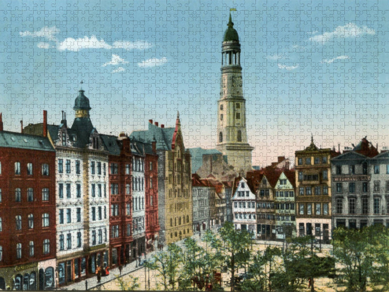 Grossneumarkt mit Blick auf die Michaelis Kirche - CALVENDO Foto-Puzzle'