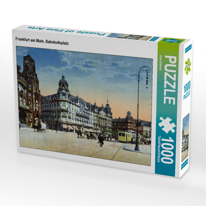 Frankfurt am Main, Bahnhofsplatz 1000 Teile Puzzle quer - CALVENDO Foto-Puzzle'
