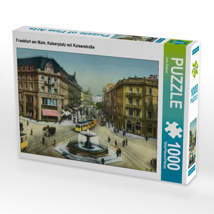 Frankfurt am Main, Kaiserplatz mit Kaiserstraße 1000 Teile Puzzle quer - CALVENDO Foto-Puzzle'