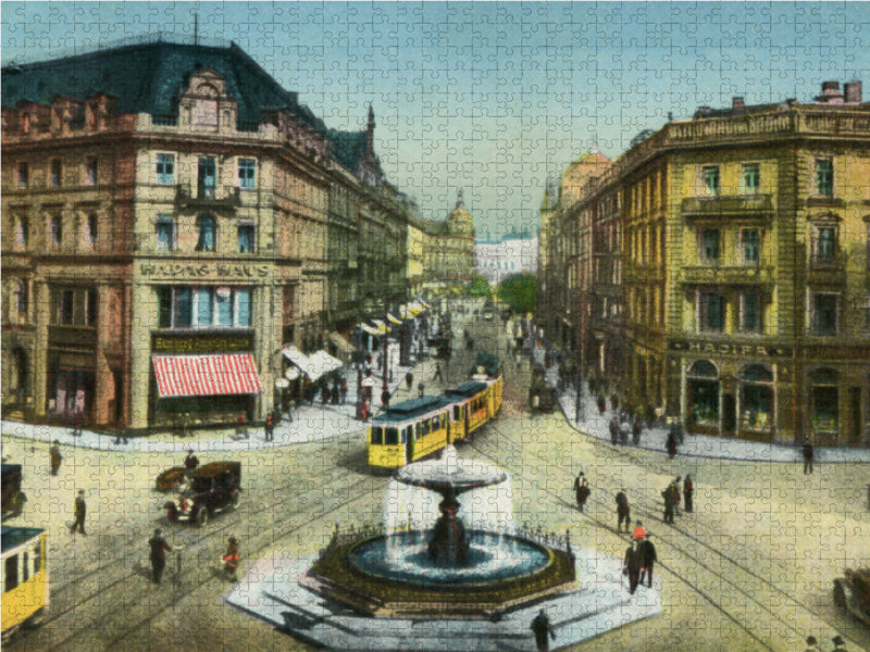 Frankfurt am Main, Kaiserplatz mit Kaiserstraße 1000 Teile Puzzle quer - CALVENDO Foto-Puzzle'