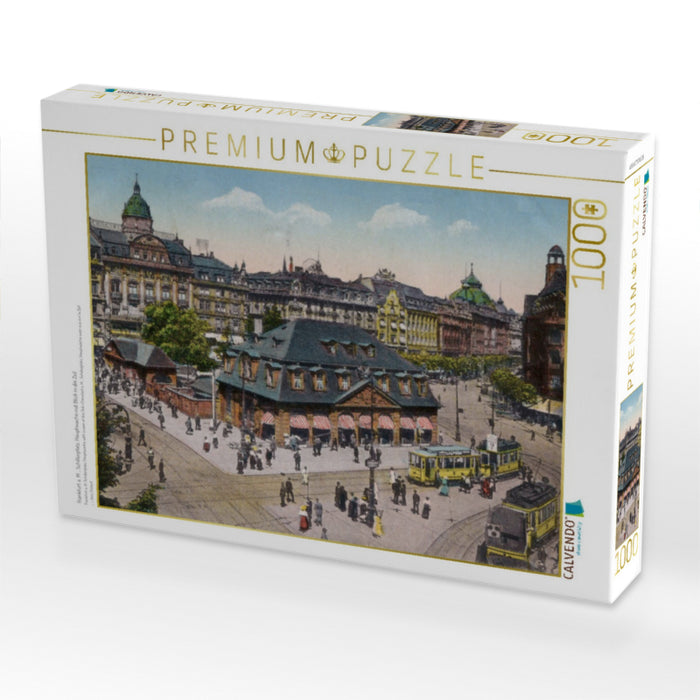 Frankfurt a. M., Schillerplatz, Hauptwache mit Blick in die Zeil - CALVENDO Foto-Puzzle'