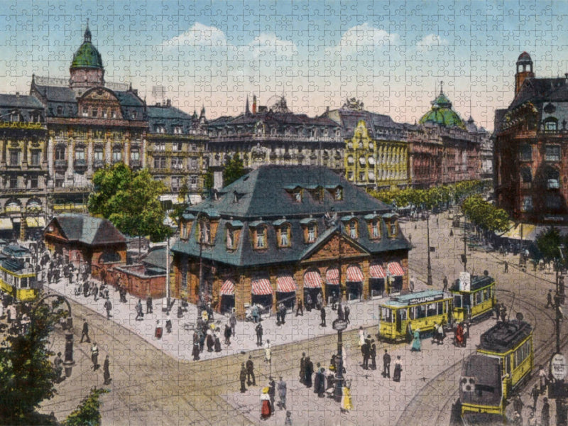 Frankfurt a. M., Schillerplatz, Hauptwache mit Blick in die Zeil - CALVENDO Foto-Puzzle'