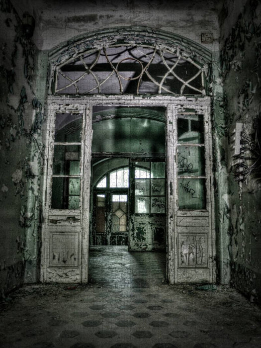 Beelitz Frauen Sanatorium (Tür) - CALVENDO Foto-Puzzle'