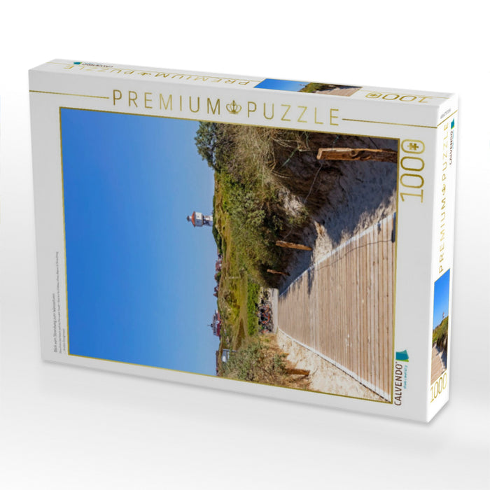 Blick vom Strandweg zum Wasserturm - CALVENDO Foto-Puzzle'