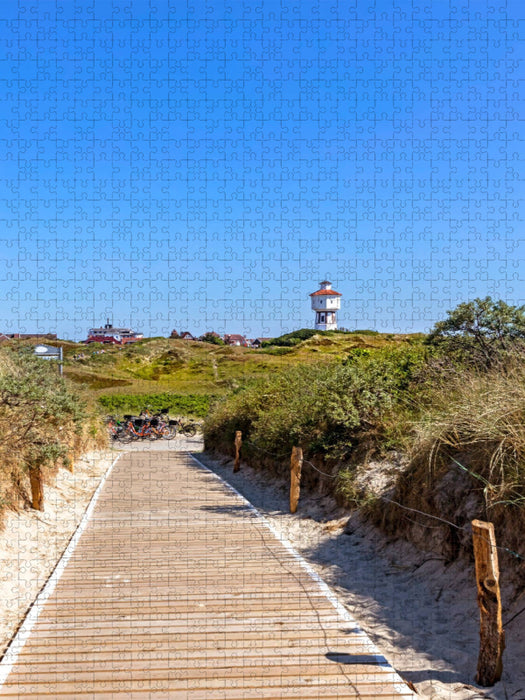 Blick vom Strandweg zum Wasserturm - CALVENDO Foto-Puzzle'