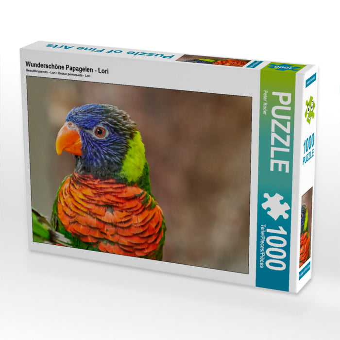 Beaux perroquets - Lori - Puzzle photo CALVENDO 
